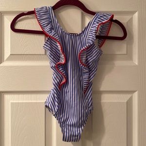 Girls striped swimsuit